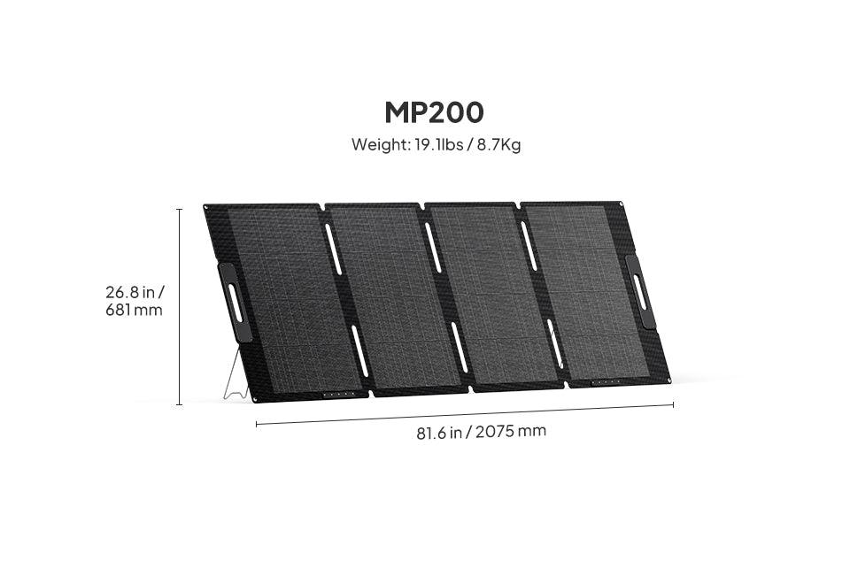 Bluetti MP200 Foldable Solar Panels - The Boating Emporium