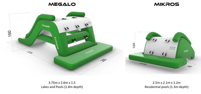 Crocpad MEGALO 3M INFLATABLE WATER POOL SLIDE