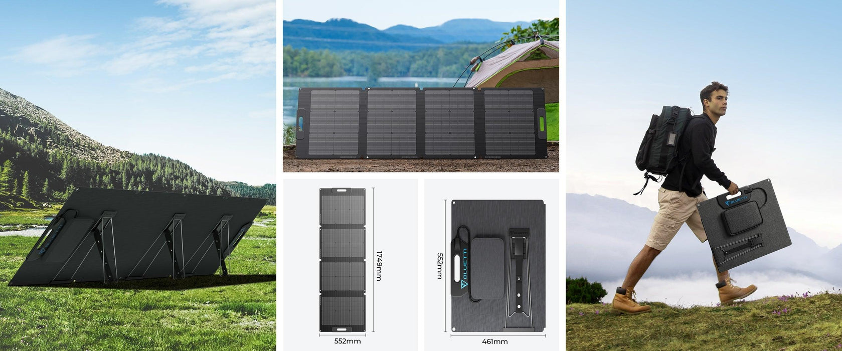 BLUETTI PV120S Solar Panels | 120W - The Boating Emporium