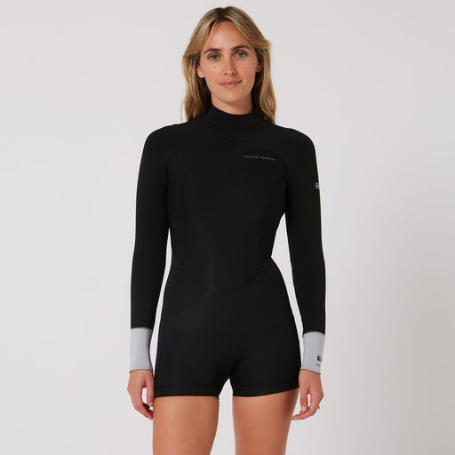 Ocean and Earth Ladies Boyleg Long Sleeve Wetsuit -2mm - The Boating Emporium