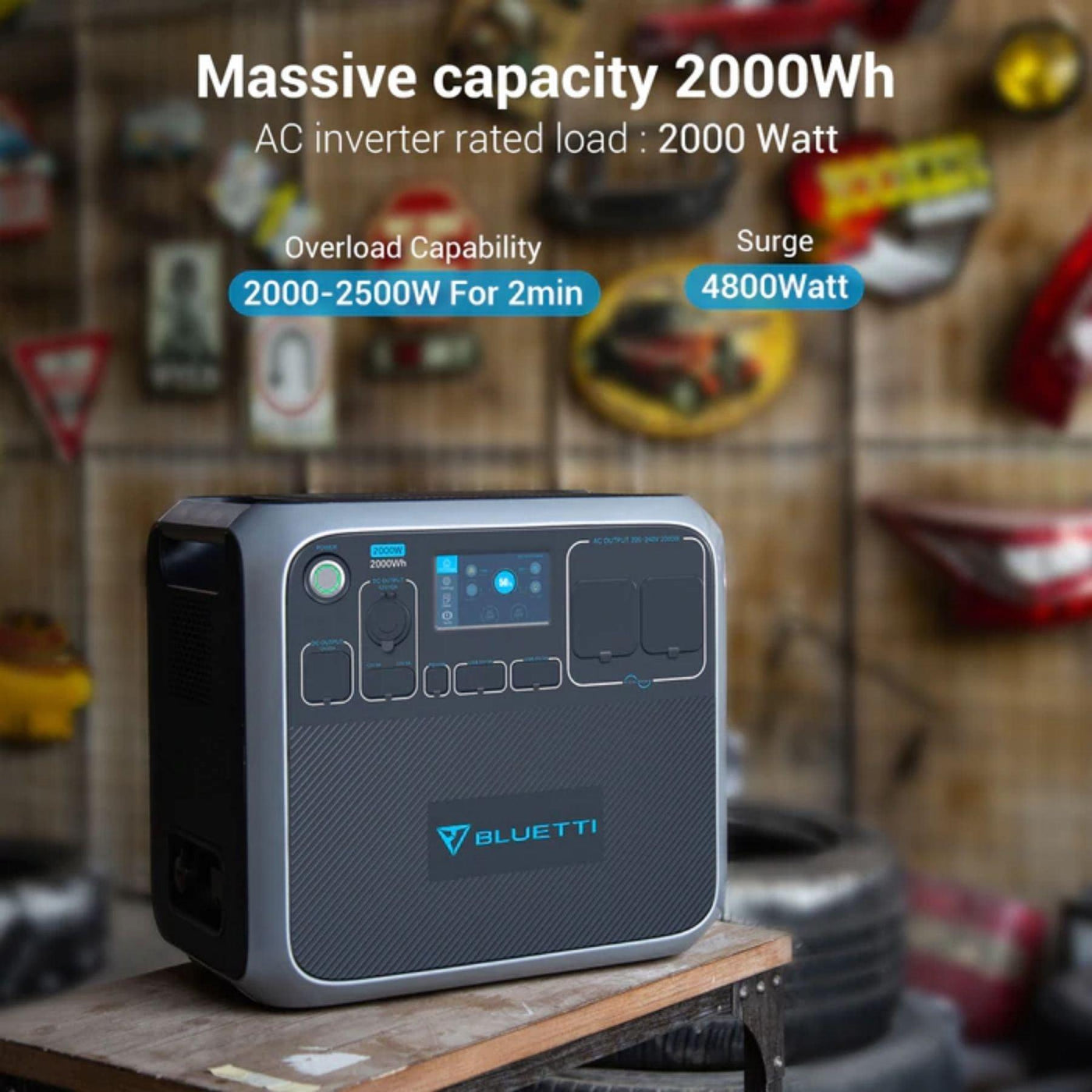 Bluetti AC200P 2000W Portable Solar Power Station — The Boating Emporium