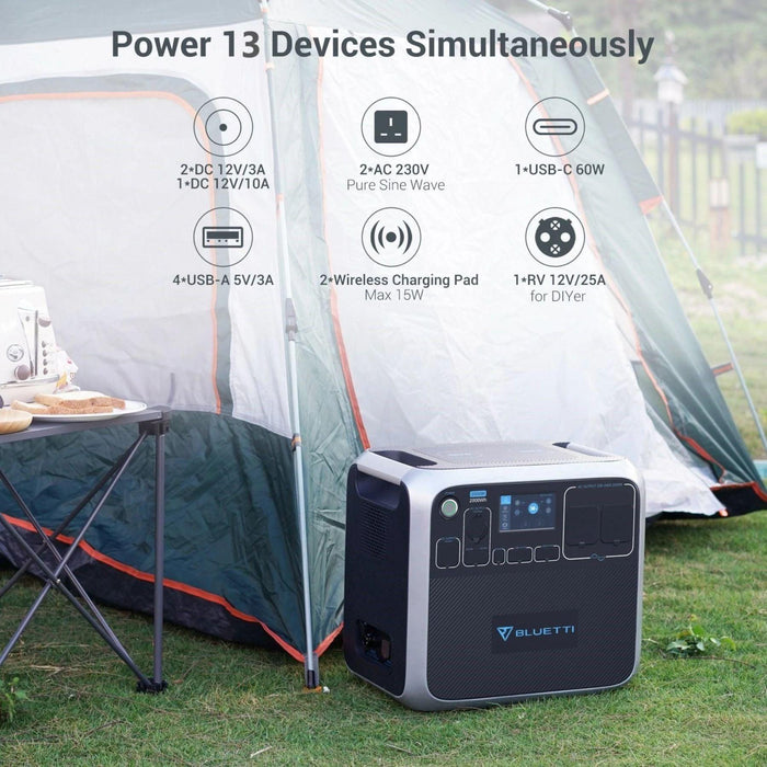 Bluetti AC200P Portable Power Station with K5 CPAP Battery Backup - The Boating Emporium