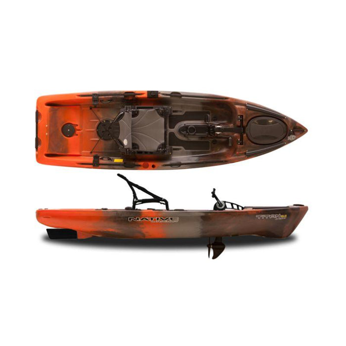 Native Watercraft Titan Propel 10.5 Pedal Fishing Kayak Copperhead