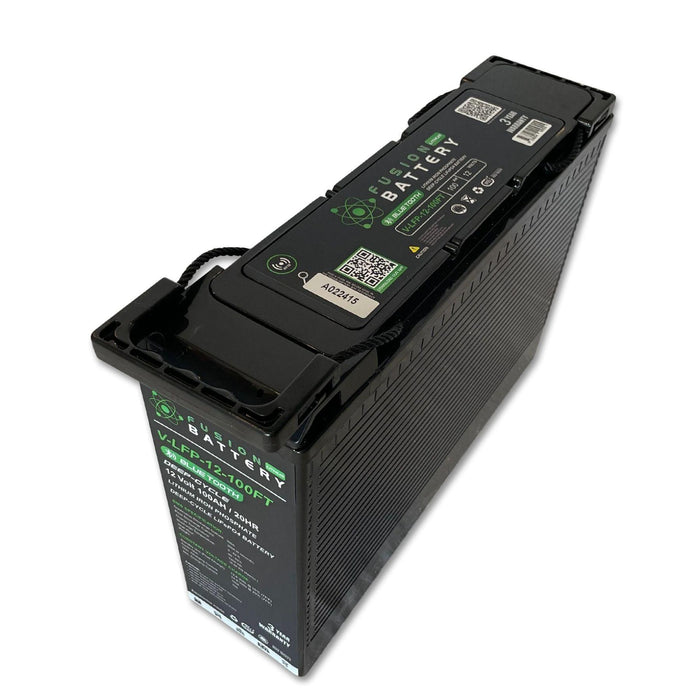 Fusion Slimline Deep Cycle 12V 100AH Lithium Battery - The Boating Emporium