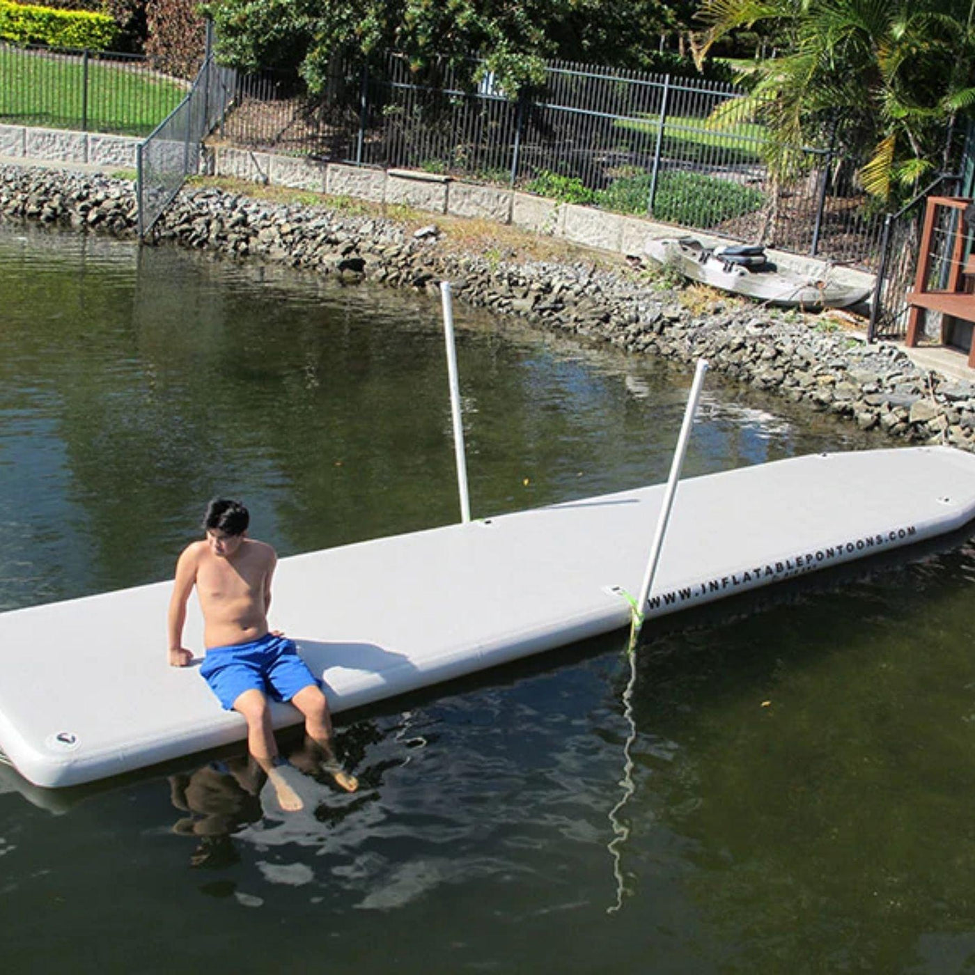 Inflatable Pontoons Straight Pontoons Boat Floating Platform — The ...