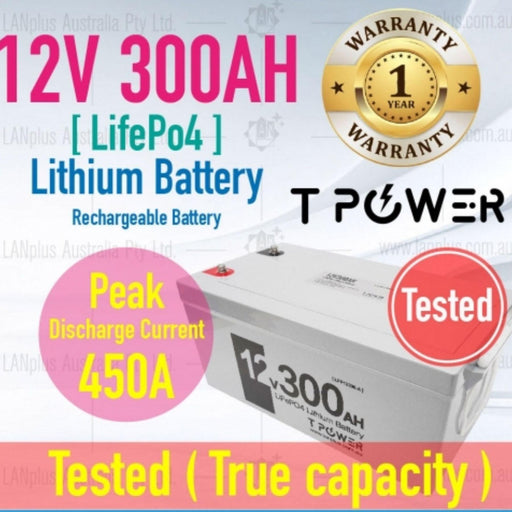 Lanplus 12V 300Ah LifePO4 Lithium Battery For Camper Solar 4WD Caravan - The Boating Emporium