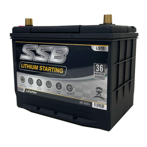 SSB LS70 12V 60Ah 1400CCA Lithium Starting Battery - The Boating Emporium