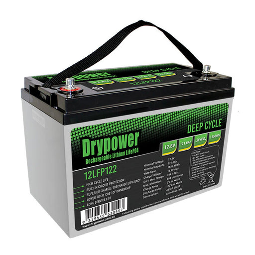 Drypower 12.8V Lithium Iron Phosphate (LiFePO4) Rechargeable Battery - The Boating Emporium