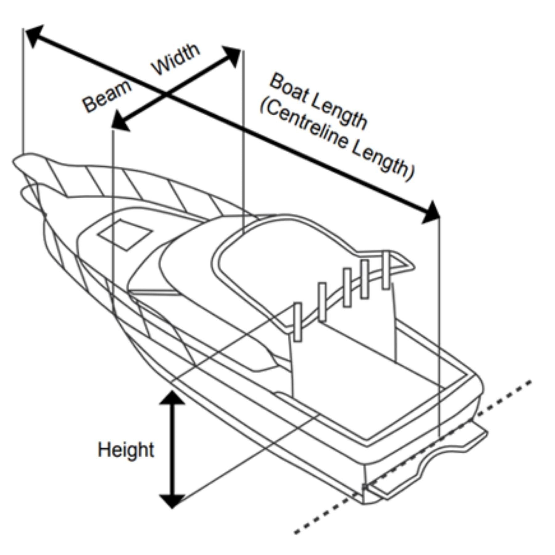 Ocean South Jumbo Boat Cover Fit for Cabin Boats with Canopies — The ...