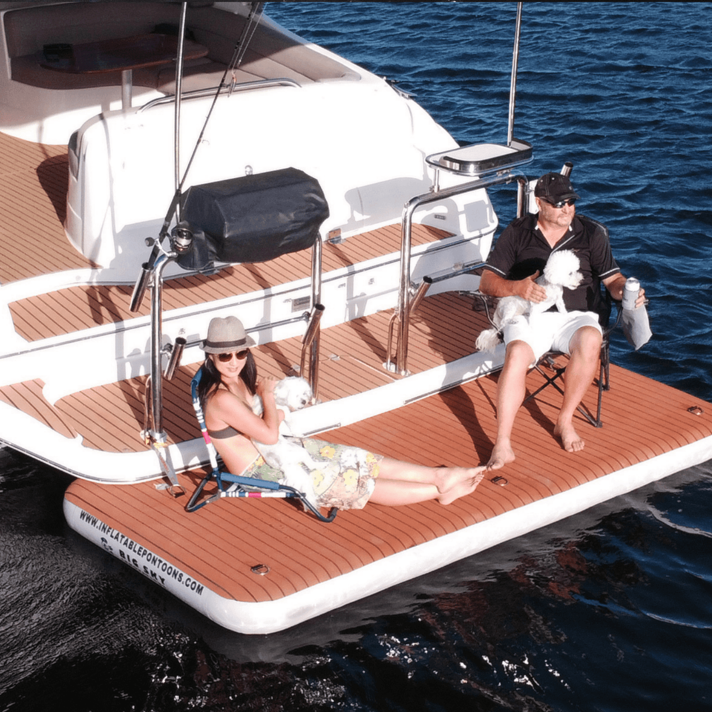 Inflatable Pontoons Deck Extenders — The Boating Emporium