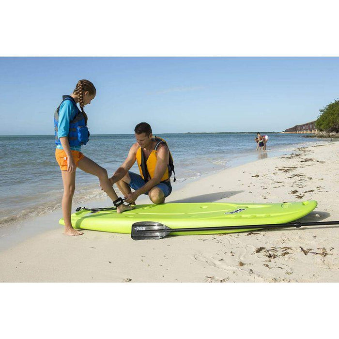 Pelican Junior Adjustable SUP Paddle with kids surfboard